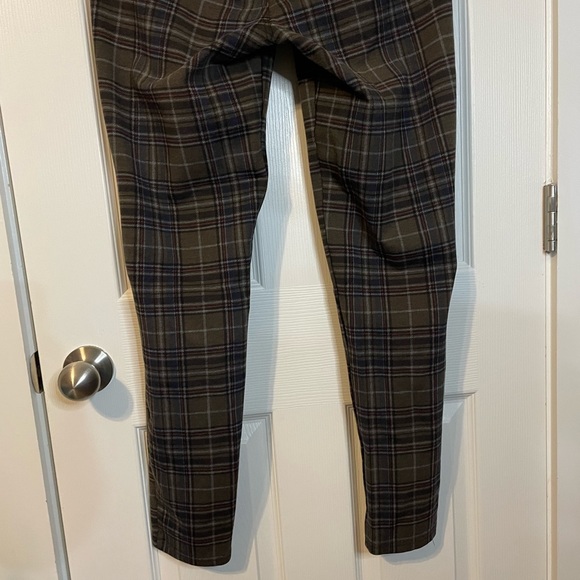 KUT Kut from the Kloth Mia Ankle Skinny brown plaid pants sz 10 *EUC* - Picture 8 of 11
